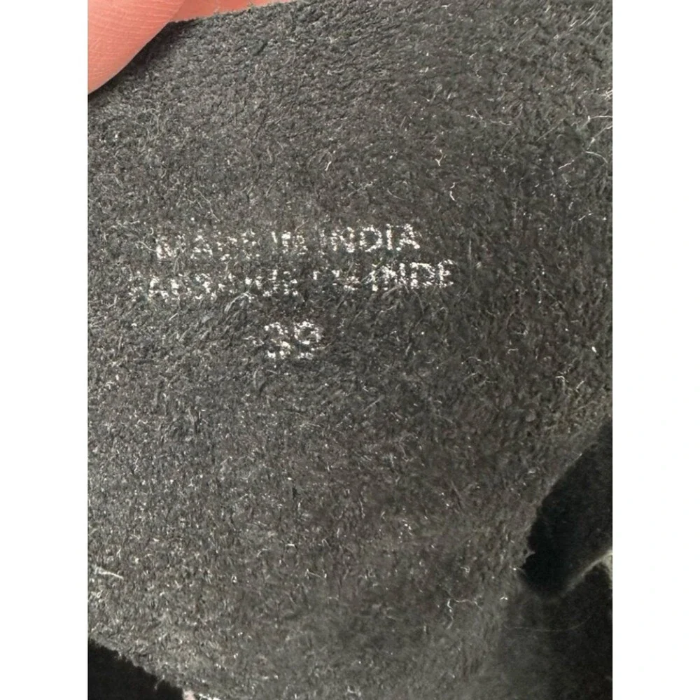 Free People Black Suede Leather Boho Chukka Sneaker Booties Women’s Size 39